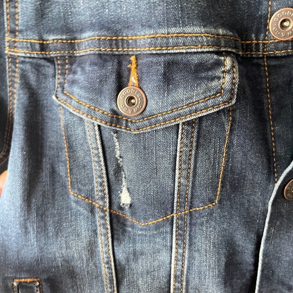 GOODFELLOW & CO Men's Monticello Wash Denim Trucker Jacket, Large - Picture 10 of 10